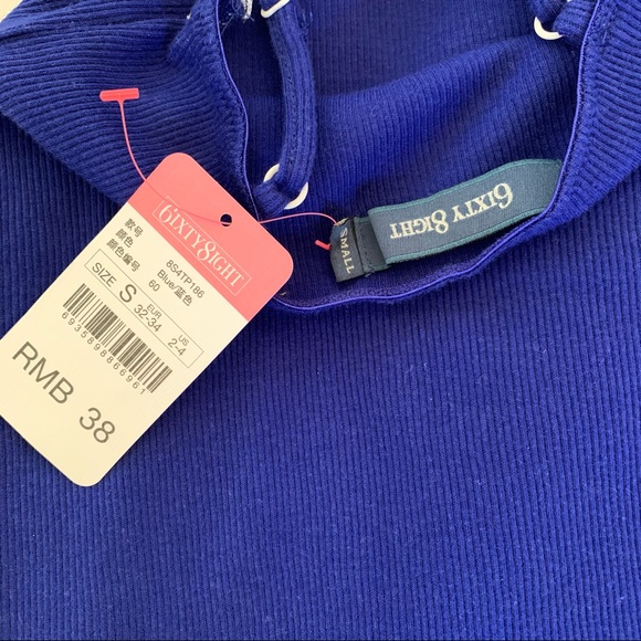 2 for $15 6ixty8ight Blue Lace Tank Top - Picture 3 of 4